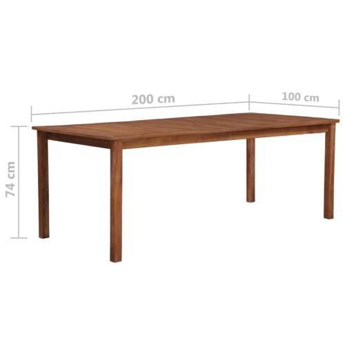 Vrtni stol 200 x 100 x 74 cm od masivnog bagremovog drva Cijena