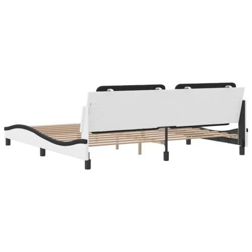 Okvir za krevet s uzglavljem bijelo-crni 200x200cm umjetna koža - Bijela i crna 200 x 200 cm Cijena