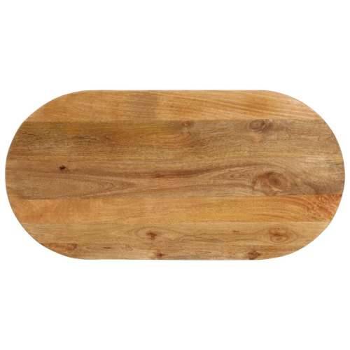 Stolna ploča 90x40x2,5 cm ovalna od masivnog drva manga - Drvo manga (završna obrada od hrastovine) 90 x 40 cm 1 25 mm Cijena