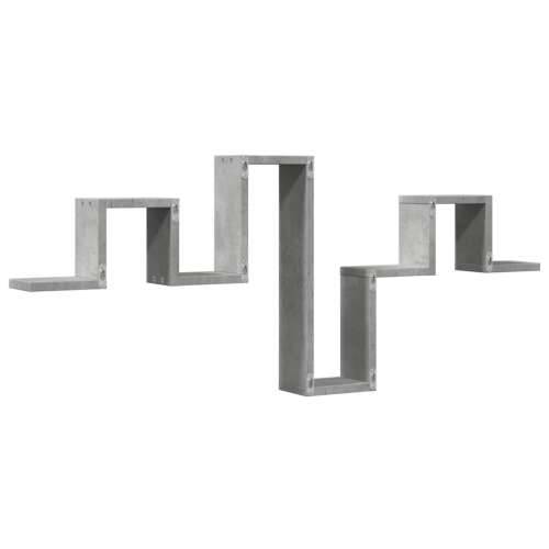Zidna polica siva boja betona 104,5x10x43 cm konstruirano drvo - Beton siva 1 Cijena