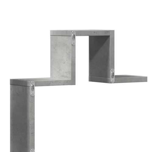 Zidna polica siva boja betona 104,5x10x43 cm konstruirano drvo - Beton siva 1 Cijena