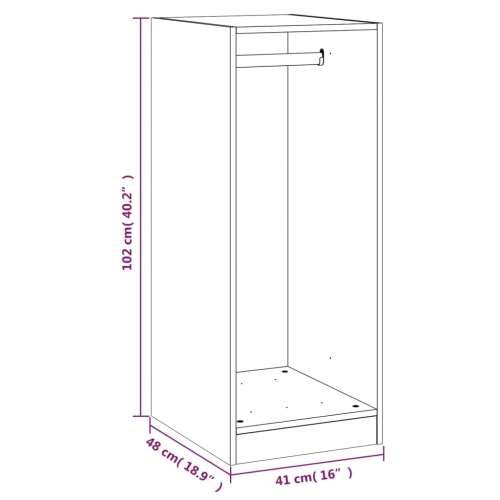 Ormar siva boja betona 48x41x102 cm od konstruiranog drva - Beton siva 48 x 41 x 102 cm 1 sa šipkom Cijena