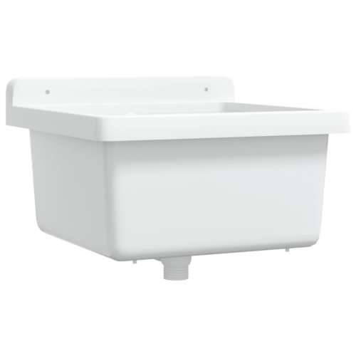 Lavabo - Umivaonik za zidnu montažu bijeli 40 x 40 x 24 cm od smole - Bijela 40 x 40 x 24 cm Cijena
