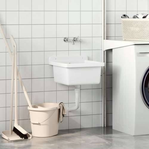 Lavabo - Umivaonik za zidnu montažu bijeli 40 x 40 x 24 cm od smole - Bijela 40 x 40 x 24 cm Cijena