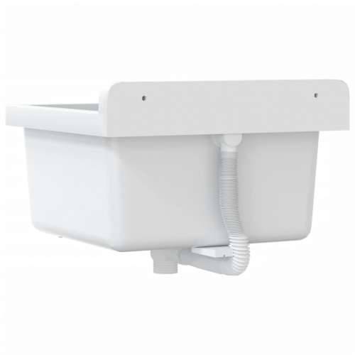 Lavabo - Umivaonik za zidnu montažu bijeli 40 x 40 x 24 cm od smole - Bijela 40 x 40 x 24 cm Cijena