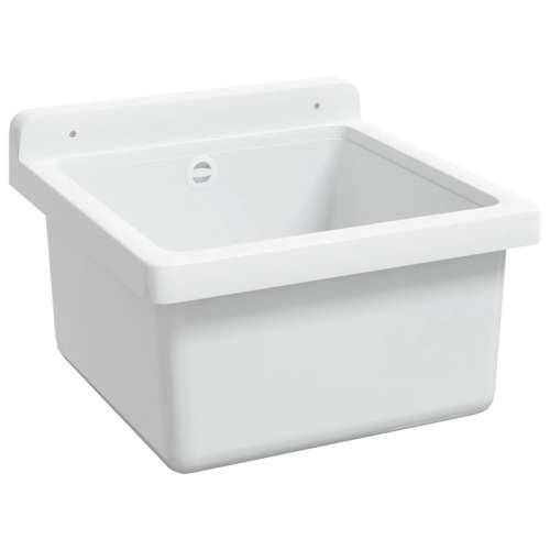Lavabo - Umivaonik za zidnu montažu bijeli 40 x 40 x 24 cm od smole - Bijela 40 x 40 x 24 cm Cijena
