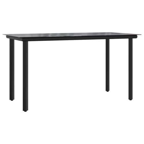 Vrtna garnitura - 9-dijelni vrtni blagovaonski set sivi od poliratana - 200 x 100 x 74 cm Bez naslona za noge 8 Cijena