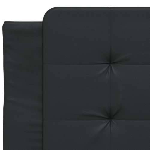 Okvir kreveta s LED svjetlima crni 80 x 200 cm od umjetne kože - Crna 80 x 200 cm Cijena