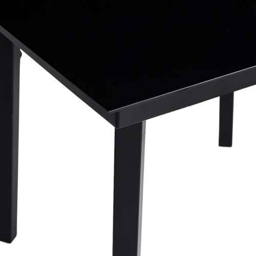 Vrtna garnitura - 7-dijelni vrtni blagovaonski set s jastucima crni od poliratana - Crna 160 x 80 x 74 cm 6 Cijena