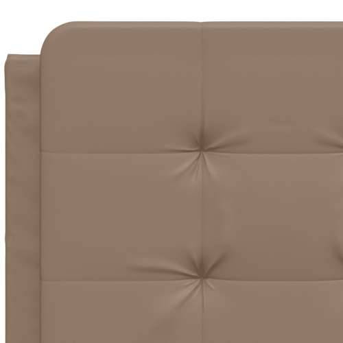 Okvir kreveta s LED svjetlom cappuccino 140x190 cm umjetna koža - Boja cappuccina 140 x 190 cm Cijena