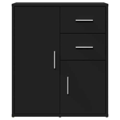 Komoda 2 kom crna 60 x 31 x 70 cm od konstruiranog drva - Crna 1 Cijena
