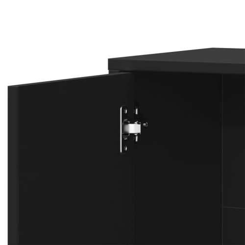 Komoda 2 kom crna 60 x 31 x 70 cm od konstruiranog drva - Crna 1 Cijena
