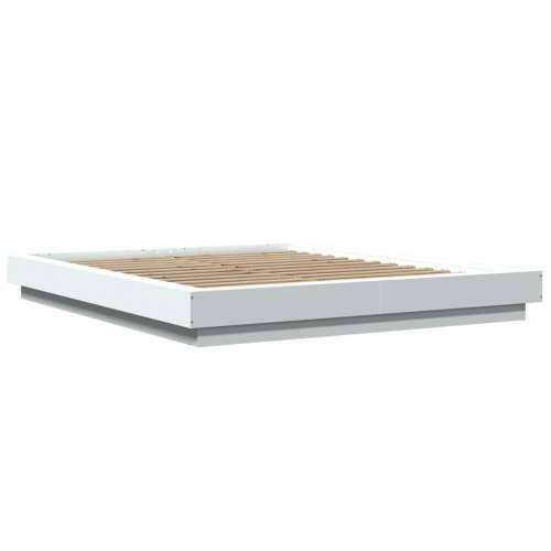 Okvir za krevet bijeli 150x200 cm konstruirano drvo - Bijela 150 x 200 cm Cijena
