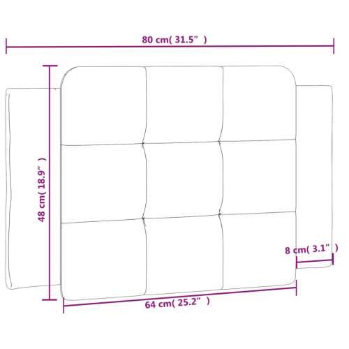 Jastuk za uzglavlje bijeli 80 cm od umjetne kože - Bijela 80 cm 1 Cijena
