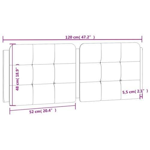 Jastuk za uzglavlje sivi 120 cm od umjetne kože - Zelena 120 cm 1 Cijena