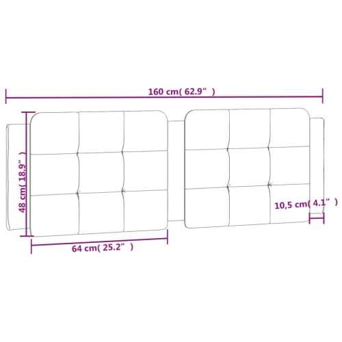 Jastuk za uzglavlje boja cappuccina 160 cm od umjetne kože - Boja cappuccina 160 cm 1 Cijena