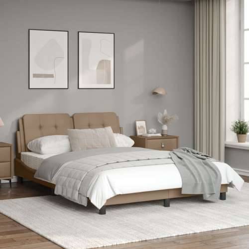 Okvir za krevet s uzglavljem cappuccino 140x200 cm umjetna koža - Boja cappuccina 140 x 200 cm Cijena