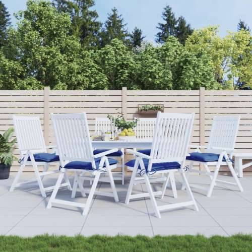 Jastuci za stolice 6 kom plavi 40 x 40 x 7 cm od tkanine Oxford - Plava 40 x 40 x 7 cm 6 Cijena