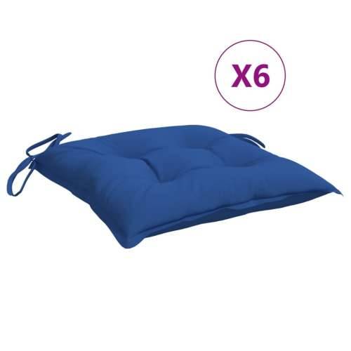 Jastuci za stolice 6 kom plavi 40 x 40 x 7 cm od tkanine Oxford - Plava 40 x 40 x 7 cm 6 Cijena