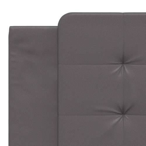 Okvir kreveta s LED svjetlima sivi 180 x 200 cm od umjetne kože - Siva 180 x 200 cm Cijena