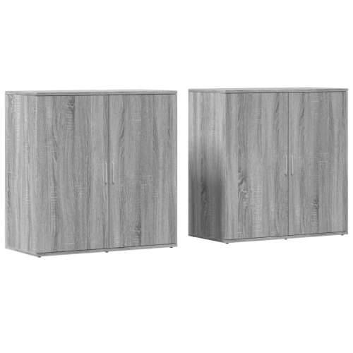 Komoda 2 kom boja hrasta sonome 79x38x80 cm konstruiranog drva - Sivi hrast sonoma 1 Cijena