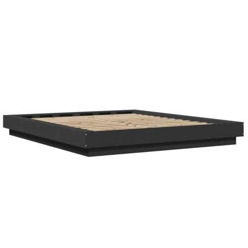Okvir za krevet crni 160x200 cm konstruirano drvo - Crna 160 x 200 cm Cijena