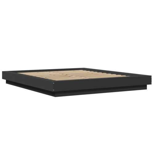 Okvir za krevet crni 150x200 cm konstruirano drvo - Crna 150 x 200 cm Cijena