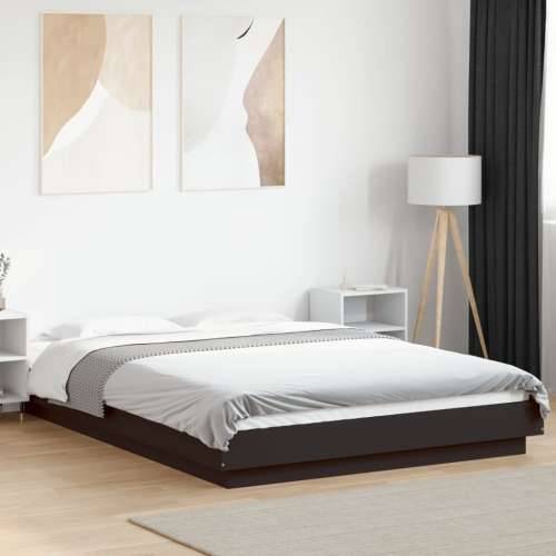 Okvir za krevet crni 140x190 cm konstruirano drvo - Crna 140 x 190 cm Cijena
