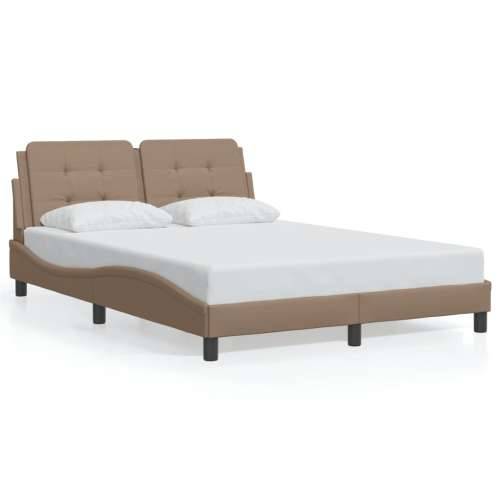 Okvir kreveta LED boja cappuccina 140 x 200 cm od umjetne kože - Boja cappuccina 140 x 200 cm Cijena