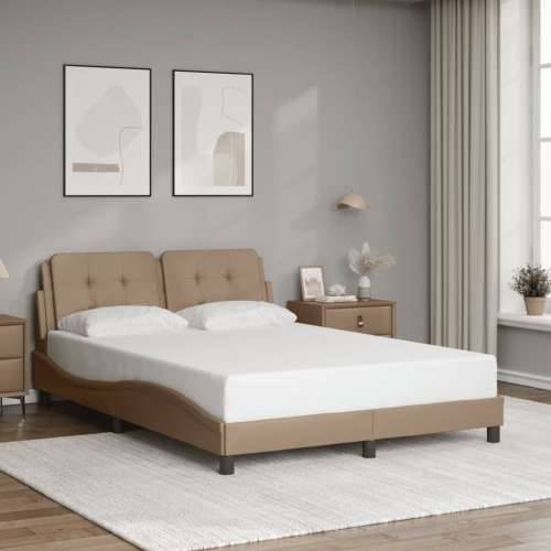 Okvir kreveta LED boja cappuccina 140 x 200 cm od umjetne kože - Boja cappuccina 140 x 200 cm Cijena