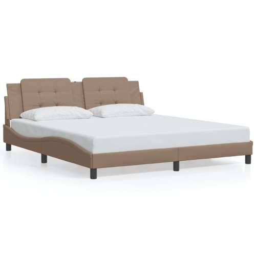 Okvir kreveta LED boja cappuccina 180 x 200 cm od umjetne kože - Boja cappuccina 180 x 200 cm Cijena