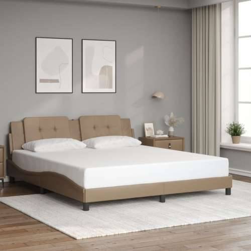 Okvir kreveta LED boja cappuccina 180 x 200 cm od umjetne kože - Boja cappuccina 180 x 200 cm Cijena