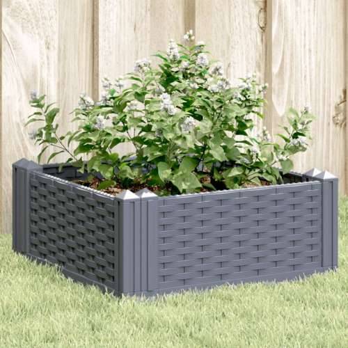 Vrtna sadilica s klinovima plava siva 42,5 x 42,5 x 28,5 cm PP - Plavo-siva 42,5 x 42,5 x 28,5 cm 1 Cijena