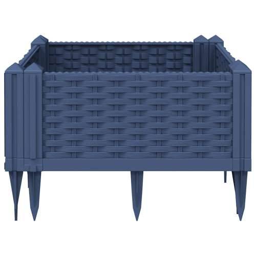 Vrtna sadilica s klinovima plava siva 42,5 x 42,5 x 28,5 cm PP - Plavo-siva 42,5 x 42,5 x 28,5 cm 1 Cijena