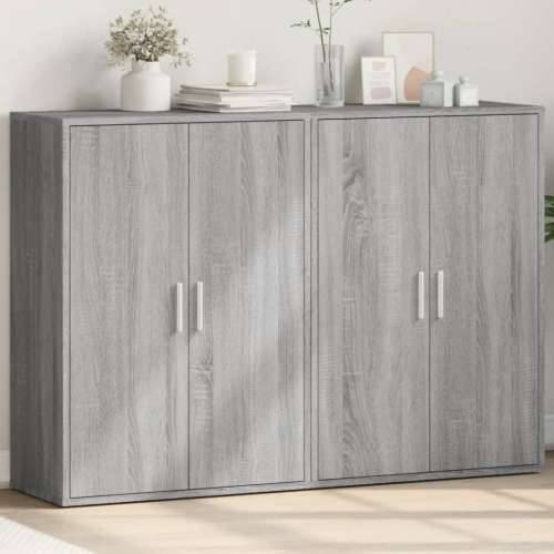 Komoda 2 kom boja hrasta sonome 60x31x84 cm konstruiranog drva - Sivi hrast sonoma 1 Cijena