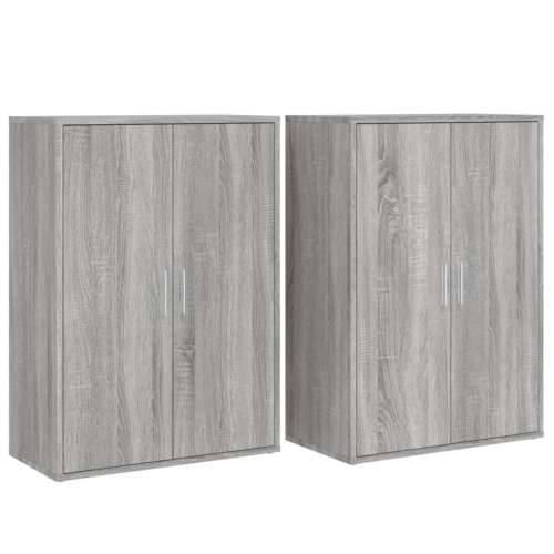 Komoda 2 kom boja hrasta sonome 60x31x84 cm konstruiranog drva - Sivi hrast sonoma 1 Cijena