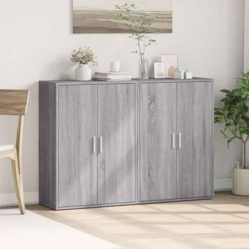 Komoda 2 kom boja hrasta sonome 60x31x84 cm konstruiranog drva - Sivi hrast sonoma 1 Cijena