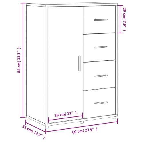 Komoda 2 kom boja hrasta sonome 60x31x84 cm konstruiranog drva - Sivi hrast sonoma 1 Cijena