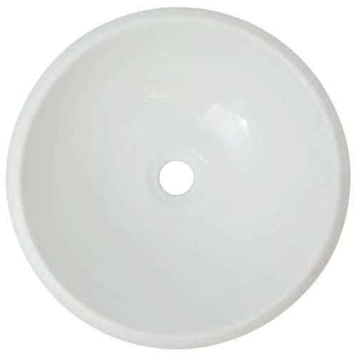 Lavabo - Umivaonik s miješalicom keramički okrugli bijeli - 400 x 160 mm Cijena