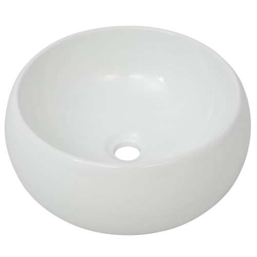 Lavabo - Umivaonik s miješalicom keramički okrugli bijeli - 400 x 160 mm Cijena