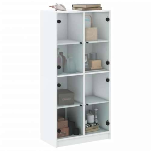 Visoka komoda s vratima bijela 68x37x142 cm konstruirano drvo Bijela 1 68 cm Cijena