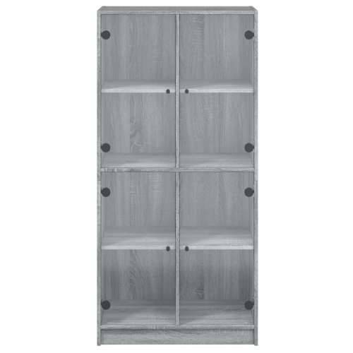 Visoka komoda s vratima 68x37x142 cm konstruirano drvo - Sivi hrast sonoma 1 68 cm Cijena