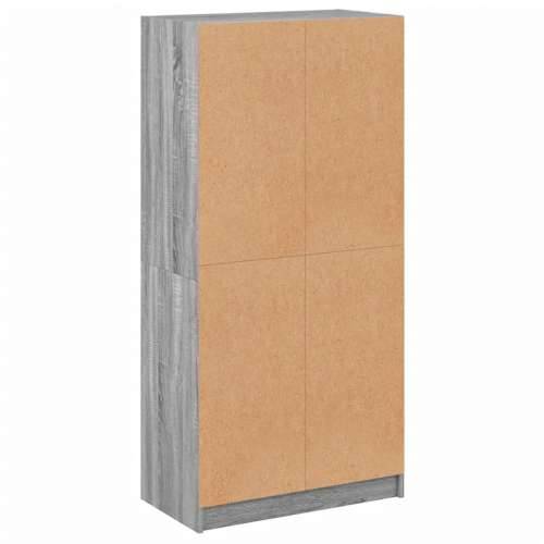 Visoka komoda s vratima 68x37x142 cm konstruirano drvo - Sivi hrast sonoma 1 68 cm Cijena