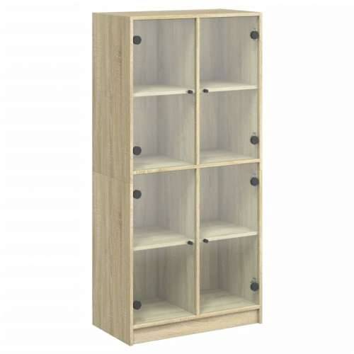 Visoka komoda s vratima 68x37x142 cm konstruirano drvo - sonoma hrast 1 68 cm Cijena