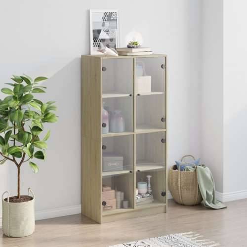 Visoka komoda s vratima 68x37x142 cm konstruirano drvo - sonoma hrast 1 68 cm Cijena