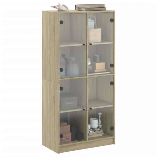 Visoka komoda s vratima 68x37x142 cm konstruirano drvo - sonoma hrast 1 68 cm Cijena