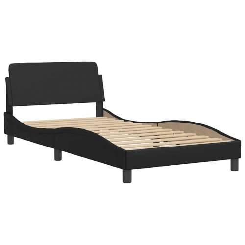 Krevet s madracem crni 100 x 200 cm od umjetne kože - Crna 100 x 200 cm Cijena