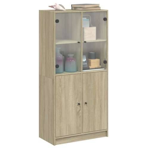 Visoka komoda s vratima 68x37x142 cm konstruirano drvo sonoma hrast 1 68 cm Cijena