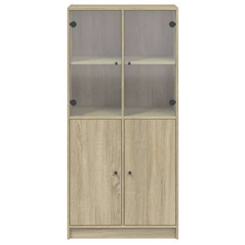 Visoka komoda s vratima 68x37x142 cm konstruirano drvo sonoma hrast 1 68 cm Cijena