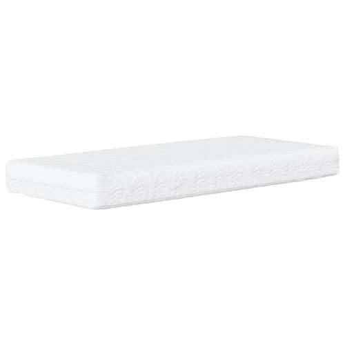 Krevet s madracem bijeli 90 x 200 cm od umjetne kože - Bijela 90 x 200 cm Cijena